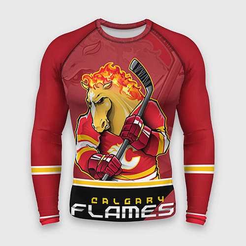 Мужской рашгард Calgary Flames / 3D-принт – фото 1