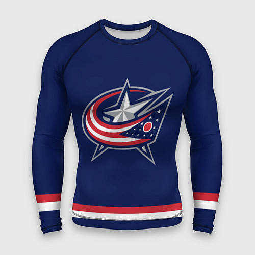 Мужской рашгард Columbus Blue Jackets / 3D-принт – фото 1