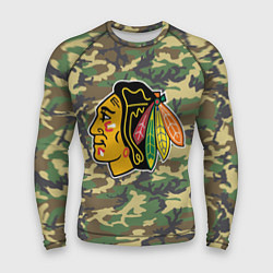 Рашгард мужской Blackhawks Camouflage, цвет: 3D-принт