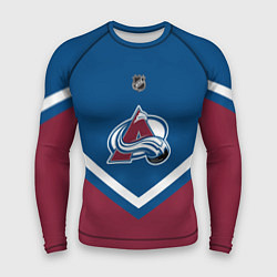 Рашгард мужской NHL: Colorado Avalanche, цвет: 3D-принт