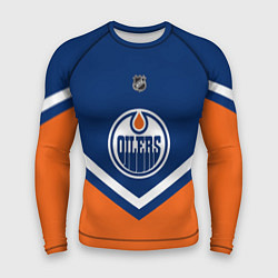 Рашгард мужской NHL: Edmonton Oilers, цвет: 3D-принт