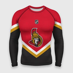 Рашгард мужской NHL: Ottawa Senators, цвет: 3D-принт