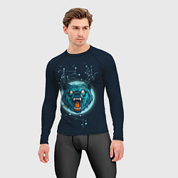 Рашгард мужской Космический медведь, цвет: 3D-принт — фото 2