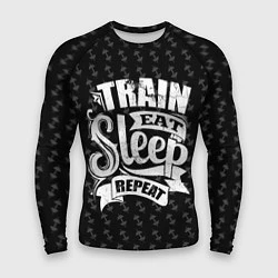 Мужской рашгард Train Eat Sleep Repeat