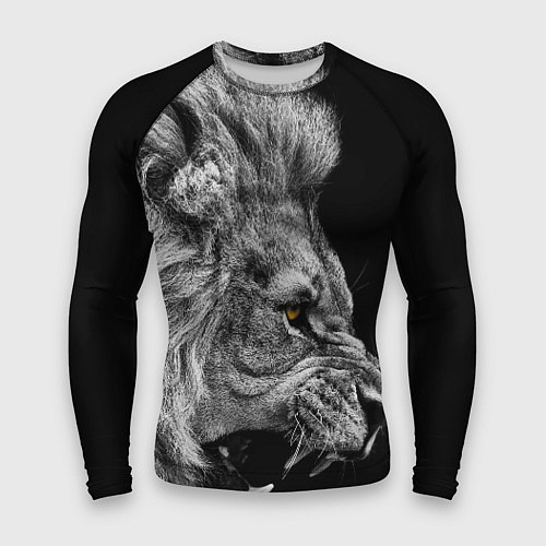 Мужской рашгард Оскал льва / 3D-принт – фото 1
