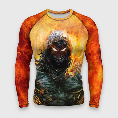 Мужской рашгард Disturbed: Monster Flame / 3D-принт – фото 1
