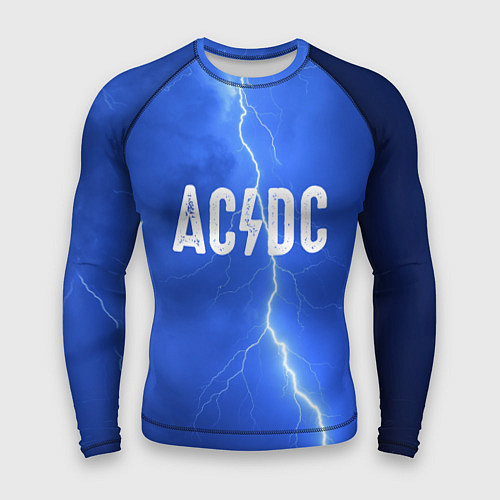Мужской рашгард AC/DC: Lightning / 3D-принт – фото 1
