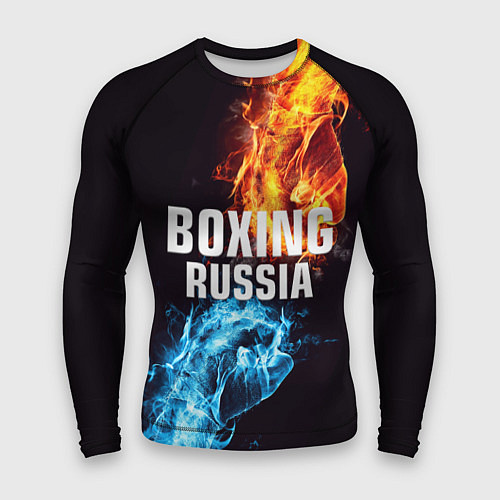 Мужской рашгард Boxing Russia / 3D-принт – фото 1