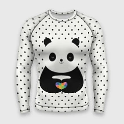 Рашгард мужской Любовь панды, цвет: 3D-принт