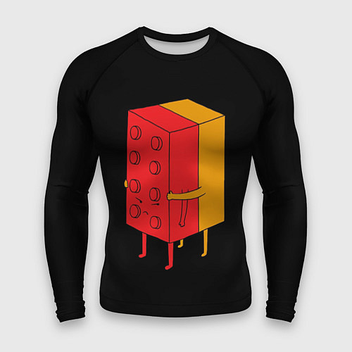 Мужской рашгард Влюбленное лего / 3D-принт – фото 1