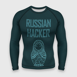 Рашгард мужской Русский хакер, цвет: 3D-принт