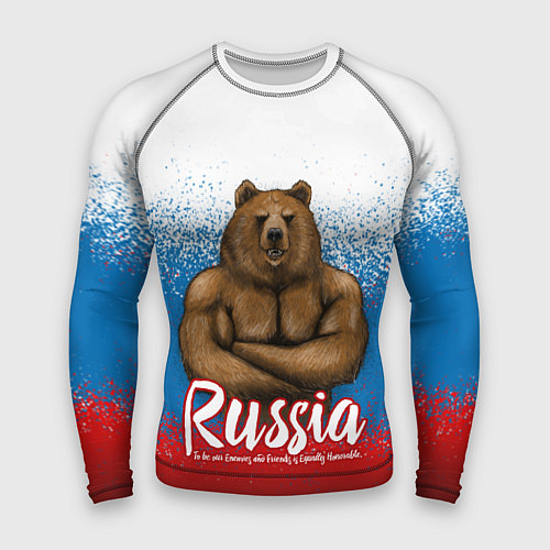 Мужской рашгард Russian Bear / 3D-принт – фото 1