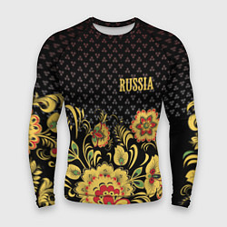 Мужской рашгард Russia: black edition