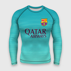 Рашгард мужской Barcelona FC: Aqua, цвет: 3D-принт
