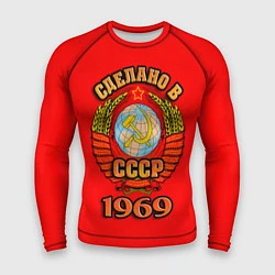 Рашгард мужской Сделано в 1969 СССР, цвет: 3D-принт
