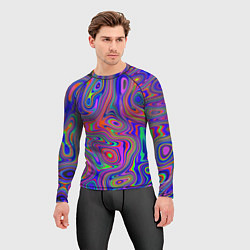 Рашгард мужской Цветная текстура 5, цвет: 3D-принт — фото 2