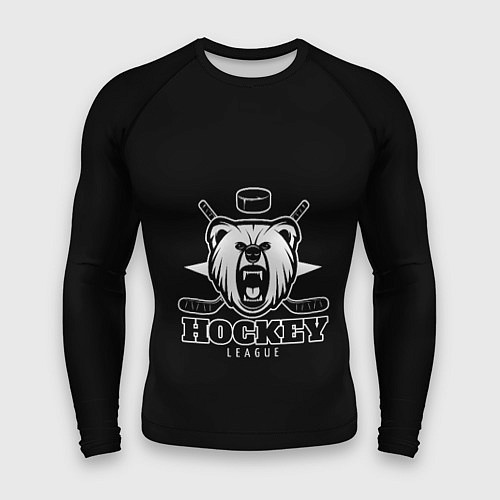 Мужской рашгард Bear hockey / 3D-принт – фото 1
