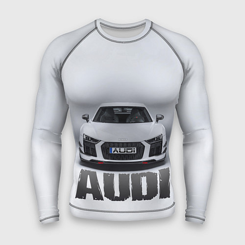 Мужской рашгард Audi серебро / 3D-принт – фото 1