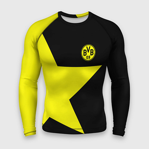 Мужской рашгард FC Borussia Dortmund: Star / 3D-принт – фото 1
