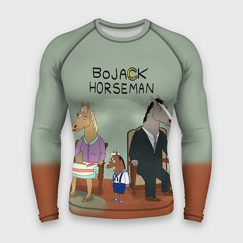 Мужской рашгард BoJack Horseman / 3D-принт – фото 1