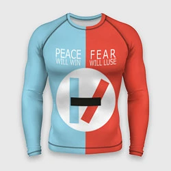 Рашгард мужской 21 Pilots: Peace & Fear, цвет: 3D-принт