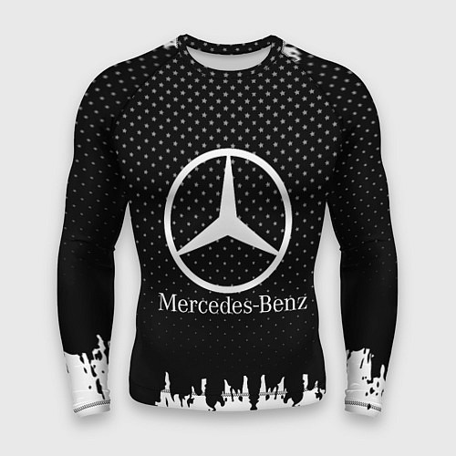 Мужской рашгард Mercedes-Benz: Black Side / 3D-принт – фото 1