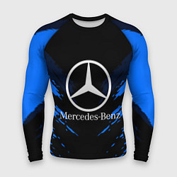 Рашгард мужской Mercedes-Benz: Blue Anger, цвет: 3D-принт