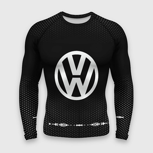 Мужской рашгард Volkswagen: Black Abstract / 3D-принт – фото 1