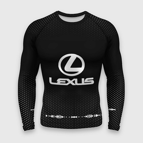 Мужской рашгард Lexus: Black Abstract / 3D-принт – фото 1