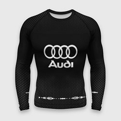 Рашгард мужской Audi: Black Abstract, цвет: 3D-принт