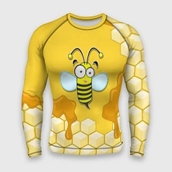 Рашгард мужской Веселая пчелка, цвет: 3D-принт