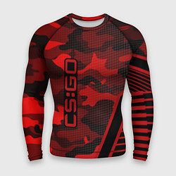 Рашгард мужской CS:GO Red Camo, цвет: 3D-принт