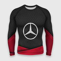 Рашгард мужской Mercedes Benz: Grey Carbon, цвет: 3D-принт