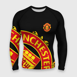 Рашгард мужской FC Man United: Black Exclusive, цвет: 3D-принт