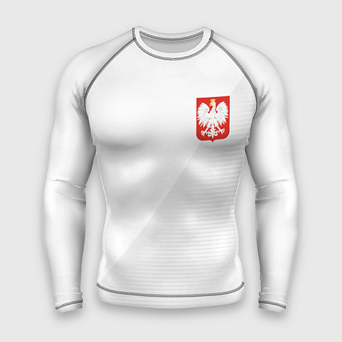 Мужской рашгард Poland Team: Home WC-2018 / 3D-принт – фото 1