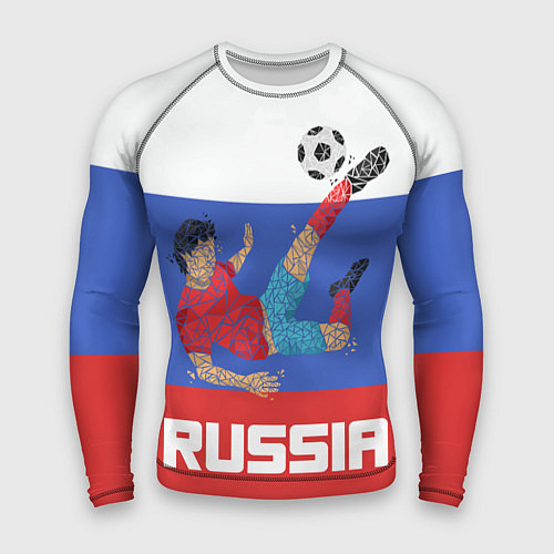 Мужской рашгард Russia Footballer / 3D-принт – фото 1