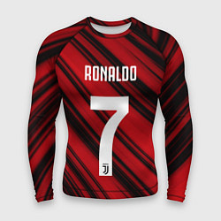 Рашгард мужской Ronaldo 7: Red Sport, цвет: 3D-принт