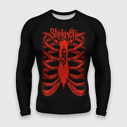 Рашгард мужской Slipknot Skeleton, цвет: 3D-принт