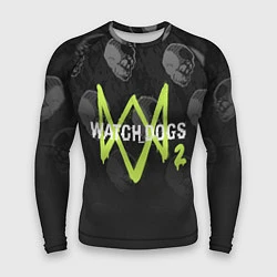 Рашгард мужской Watch Dogs 2: Skulls Pattern, цвет: 3D-принт