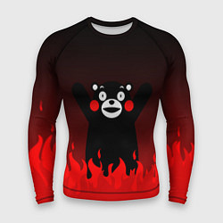 Рашгард мужской Kumamon: Hell Flame, цвет: 3D-принт