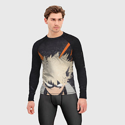 Рашгард мужской KATSUKI BAKUGOU рыжее из головы, цвет: 3D-принт — фото 2