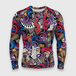 Мужской рашгард Music collage