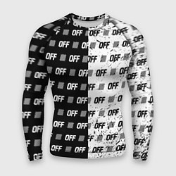 Рашгард мужской Off-White: Black & White, цвет: 3D-принт