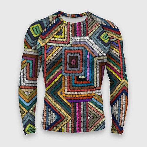 Мужской рашгард Этнический ковровый орнамент / 3D-принт – фото 1