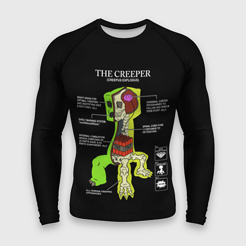 Мужской рашгард The Creeper / 3D-принт – фото 1