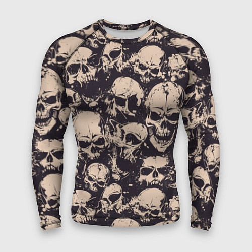 Мужской рашгард Черепа - паттерн / 3D-принт – фото 1