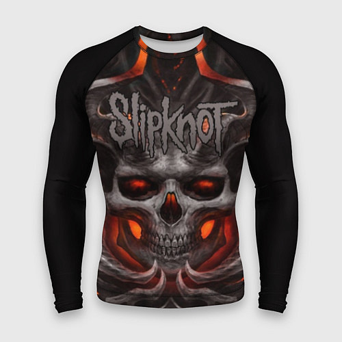 Мужской рашгард Slipknot: Hell Skull / 3D-принт – фото 1