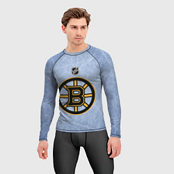 Рашгард мужской Boston Bruins: Hot Ice, цвет: 3D-принт — фото 2