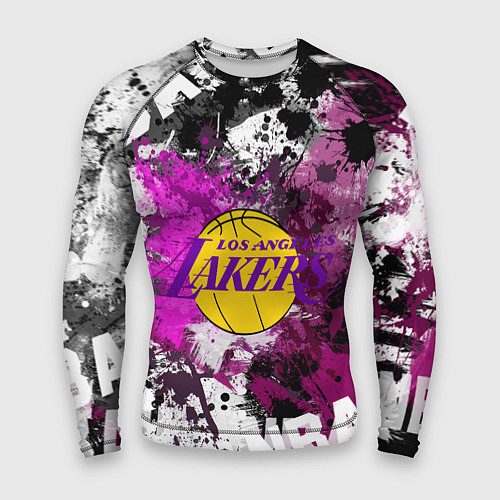 Мужской рашгард Лос-Анджелес Лейкерс, Los Angeles Lakers / 3D-принт – фото 1
