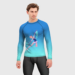 Рашгард мужской Фигурное катание, цвет: 3D-принт — фото 2